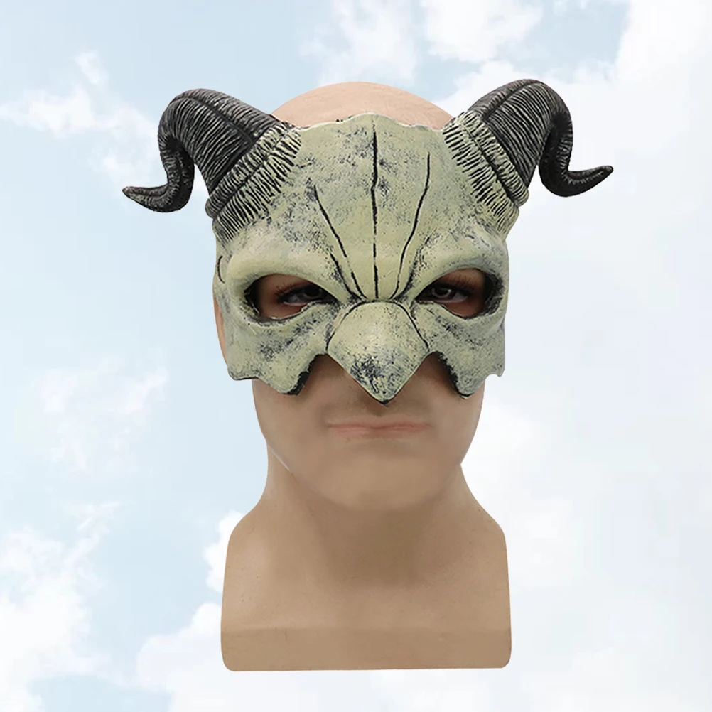 

Mask Demon Half Masquerade Halloween Cosplay Props Make up Party Creepy