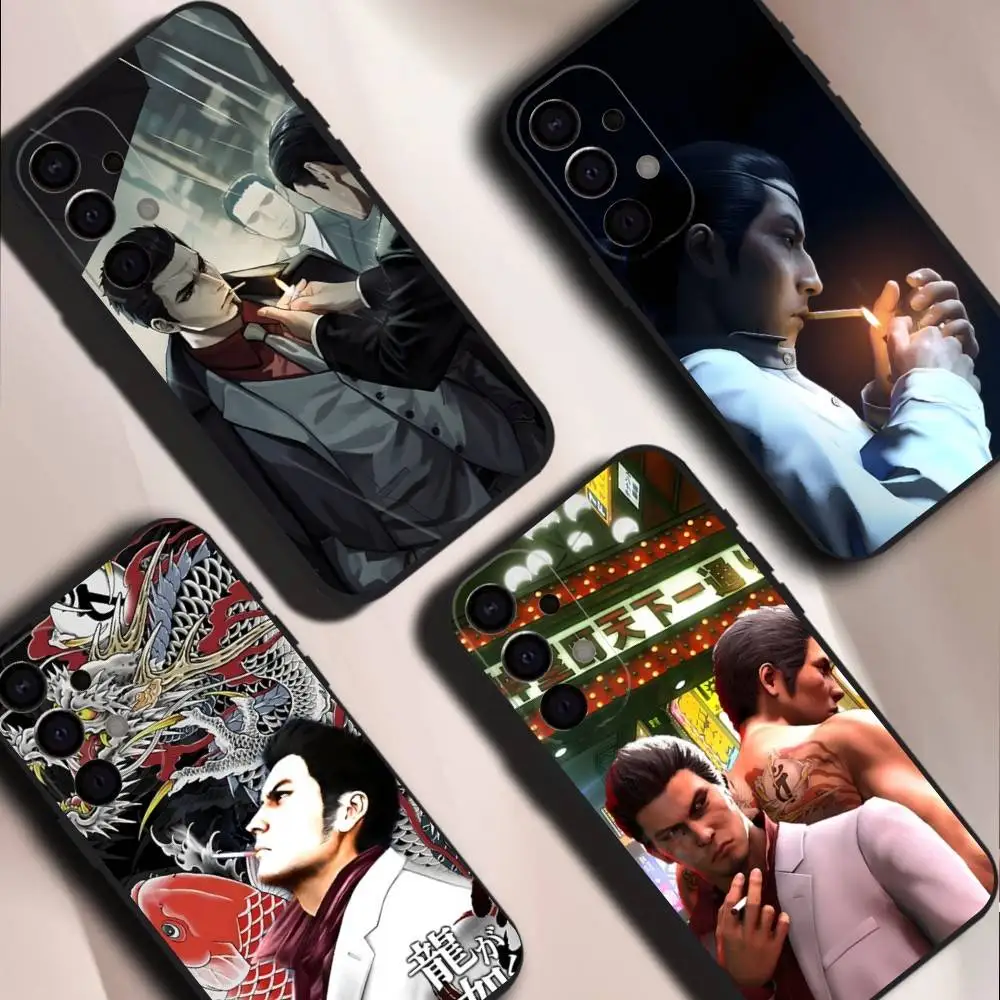 

Y-Yakuza 0 Game Phone Case For Samsung S26,S25,S24,21,22,23,30,Ultra,20,Plus,Note,10,9,Black soft silicone case