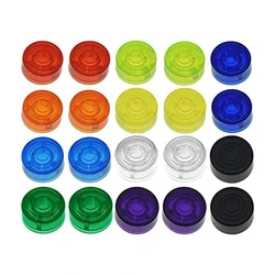 20Pcs Effect Pedal Footswitch Cap Colorful Guitar Effect Pedal Footswitch Topper