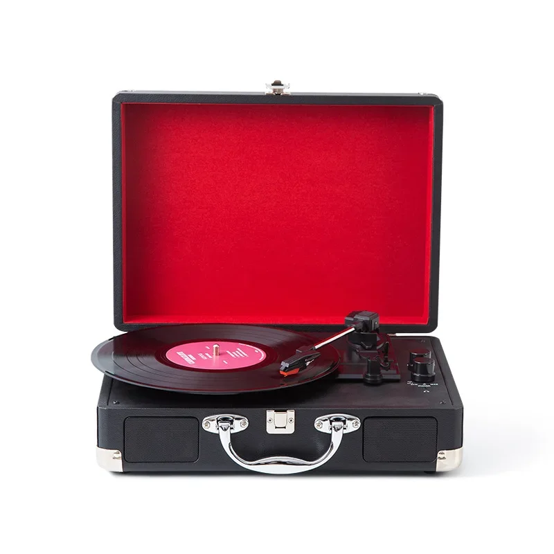 Fonógrafo de vinilo profundo, tocadiscos de regalo, fonógrafo retro