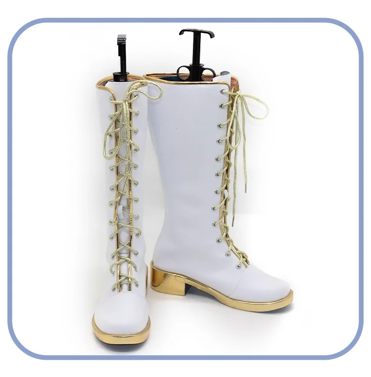 أحذية رومي التأثيرية Kpop HUNTRX ملحقات الرسوم المتحركة PU أحذية من الجلد أحذية كرنفال الهالوين مصنوعة حسب الطلب