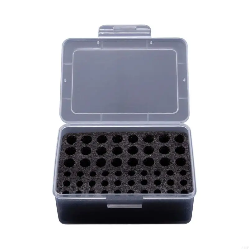 PP Material Battery Case with 54 Slots for 2A 3A Batteries Offering AntiHumidity Protections and Easy Access 83CE