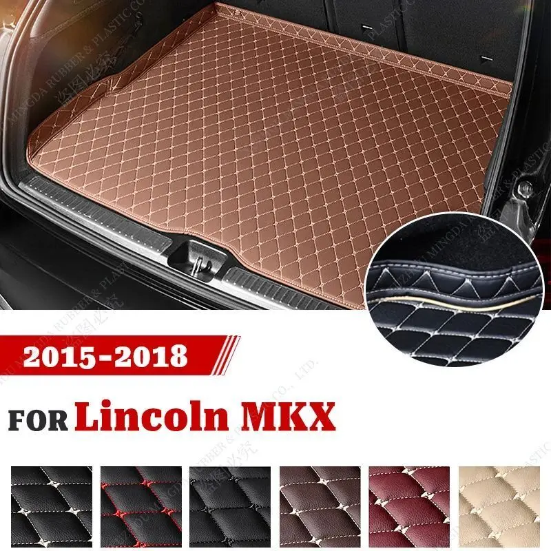 Car Trunk Mat For Lincoln MKX 2015 2016 2017 2018 Custom Car Accessories Auto Interior Decoration