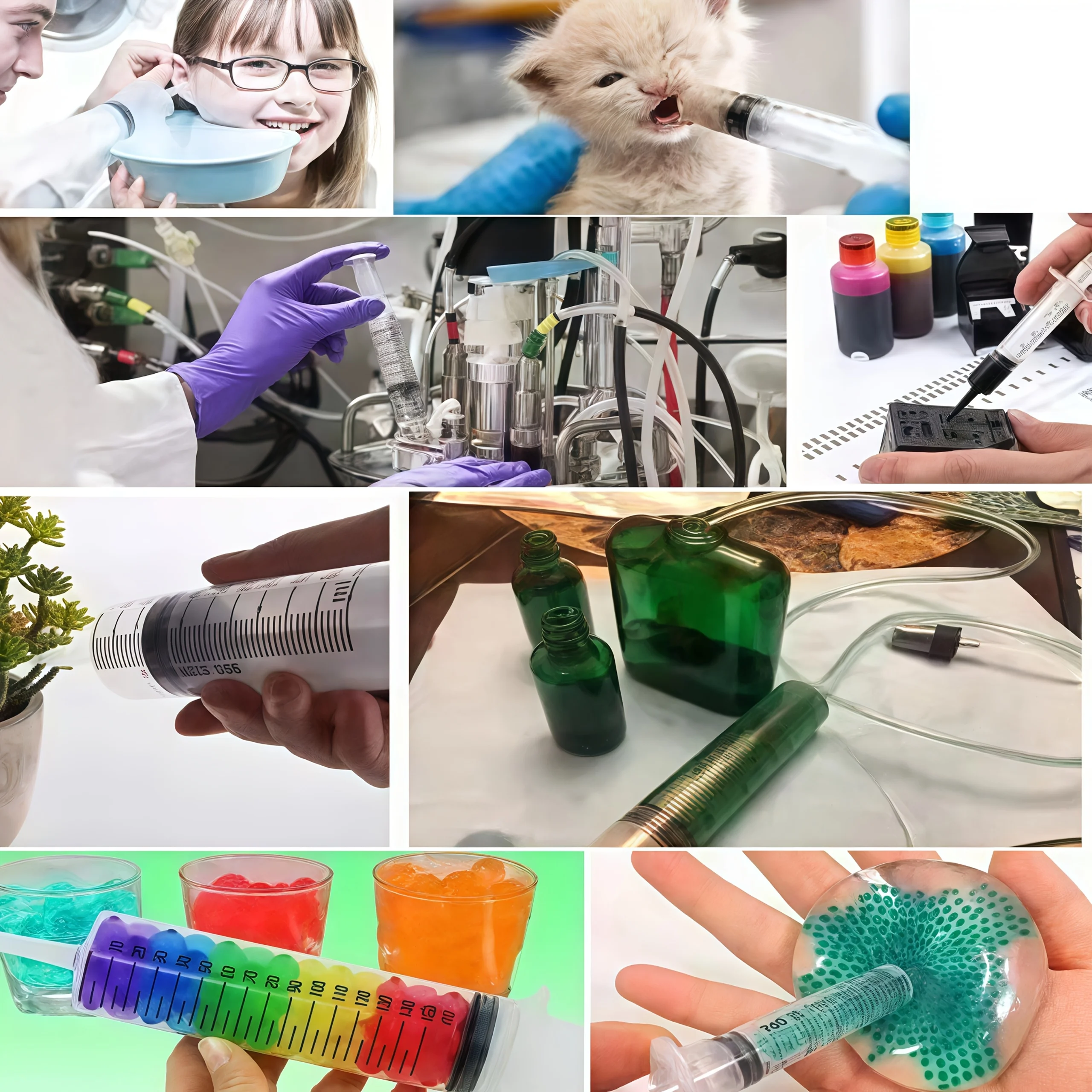 20Ml/60Ml/100Ml/150Ml Syringe, Plastic Syringe, Used for Scientific Laboratories, Liquids, Plant Irrigation, Perfume, Ink, Fish Tank Water Change, Feeding Pets, Etc. Multi-Purpose, Suitable for Indust image 4