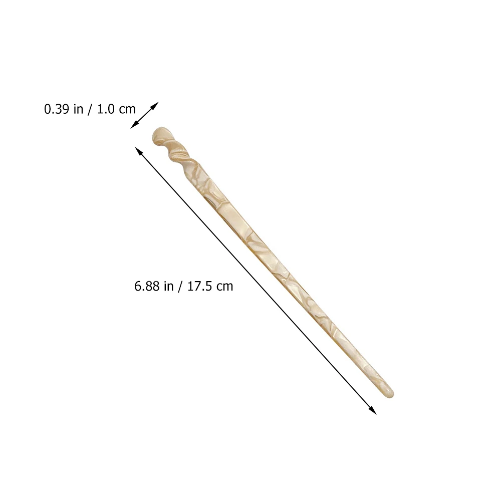 

2 шт., прочная простая палочка для волос, лист уксусной кислоты премиум-класса, стильная повседневная заколка для волос в виде булочки, элегантный древний стиль, волосы ханьфу