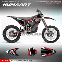 HUMAART MX Graphics UV-resistant Vinyl Protector for Stark Future Varg Electric Dirt Bike, Style No.STKVARG21N015-HOR