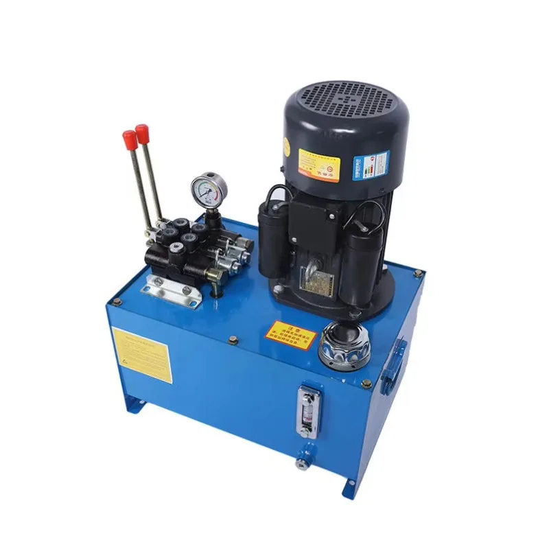 محطة مضخة هيدروليكية عالية الجودة قابلة للتخصيص مع صمام يدوي وضمان لمدة عام وحالة جديدة