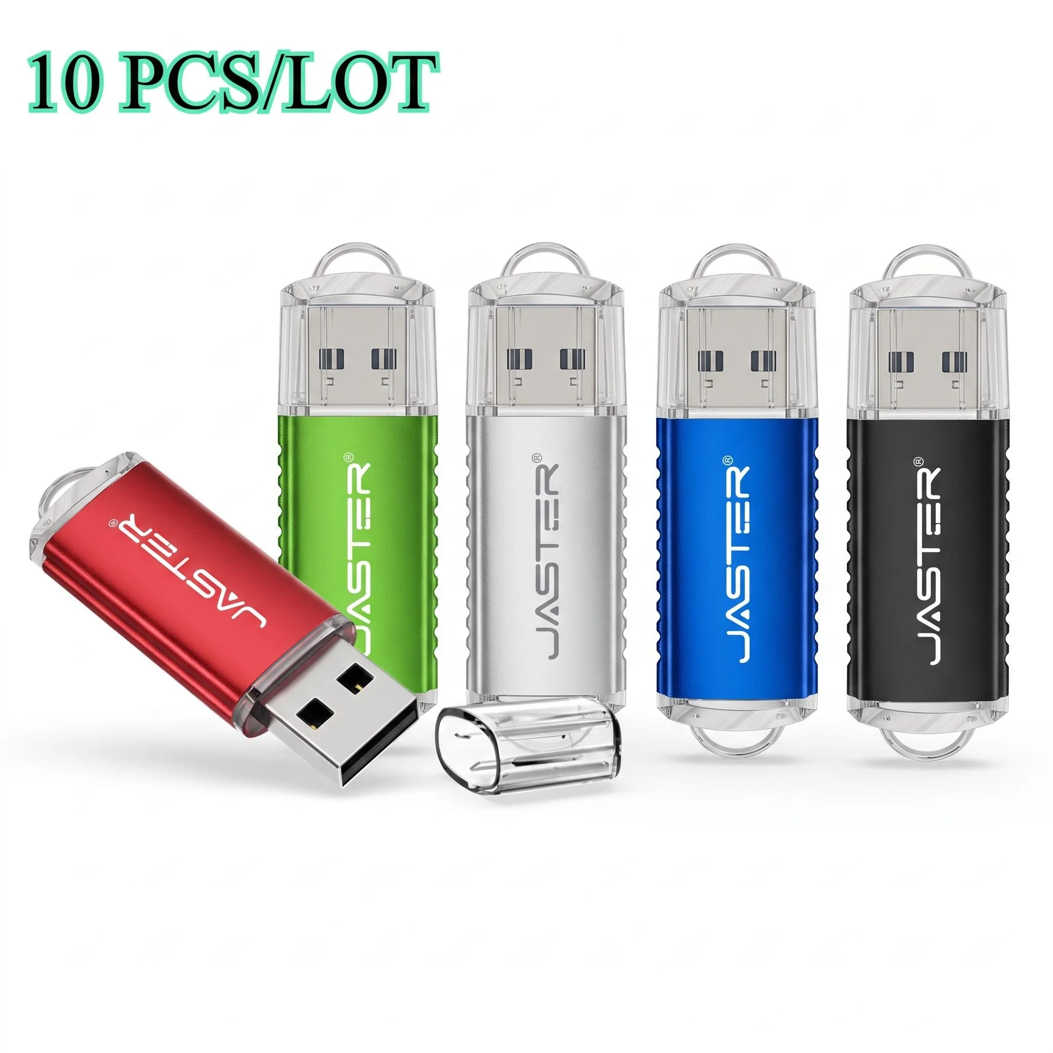 10PCS/lot Free Custom LOGO High Speed USB Flash Drive 8GB 16GB 32GB 64GB USB Stick Pen Drive 4GB Pendrive for Smart Phone/PC