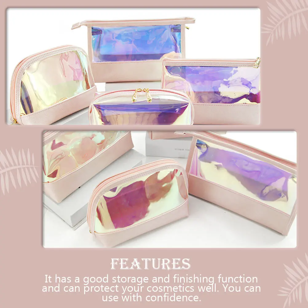 

T Shape Makeup Bag Portable Waterproof Travel Toiletry Pouch Creative Organizer for Home and Trip Use