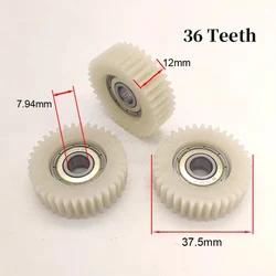 3Pcs 37.5x12mm Planetary Gear 36 Teeth Gears With 8mm Bearings Wheel Hubs Electric Bike Nylon Gear For Bafang Motor E-bike Parts