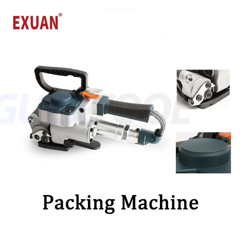 B19 Portable Packing Machine Handheld Pneumatic Strapping Machine Outdoors Hot Melt Wrapping Machine PET PP Belt Banding Tools