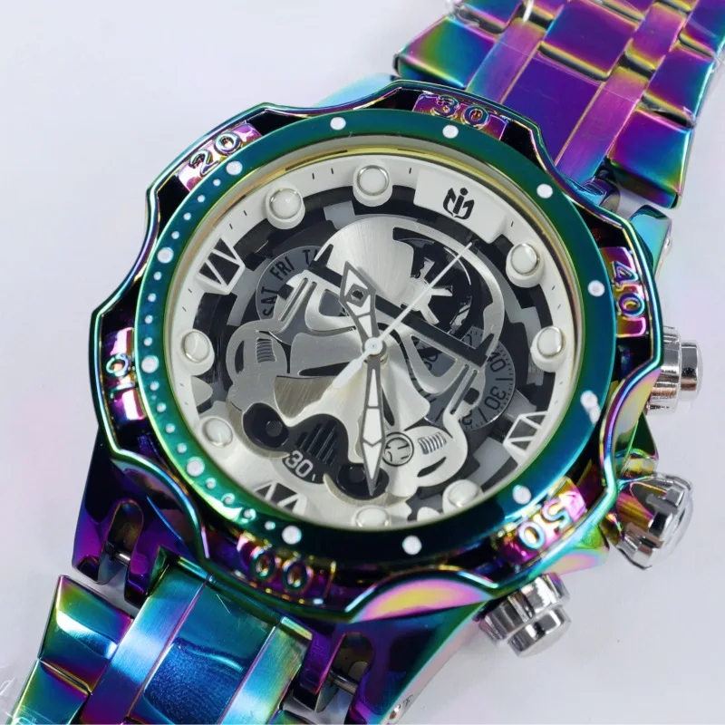 

Новые мужские спортивные часы Star Wars Commander Спортивные мужские кварцевые часы с большим циферблатом