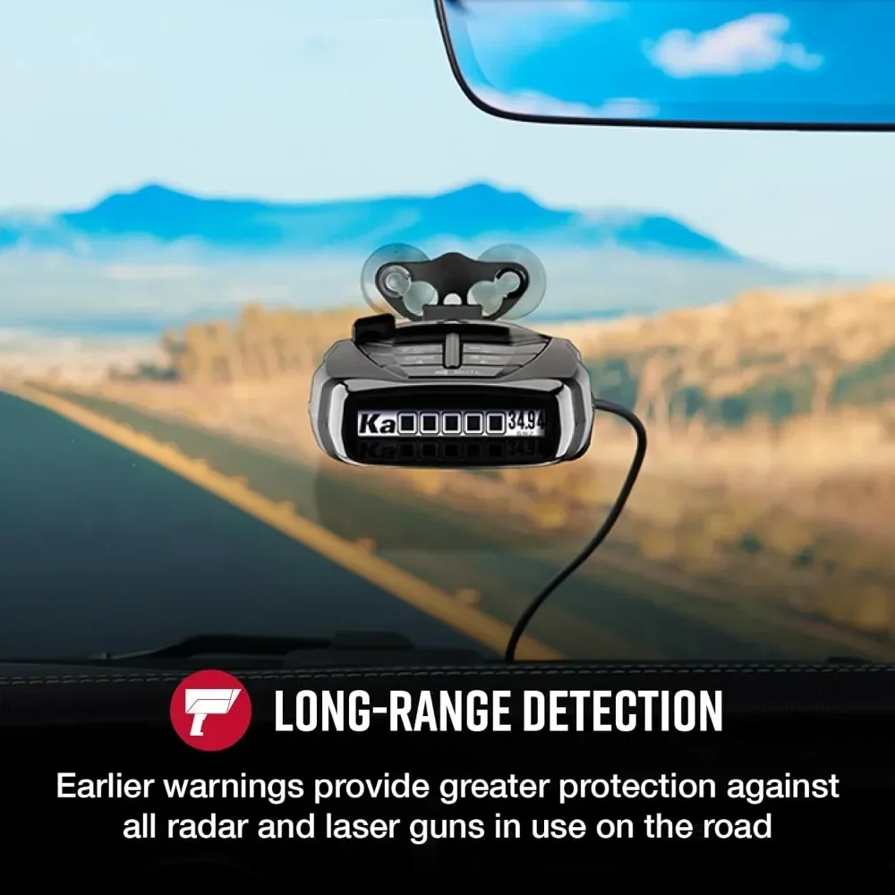 Laser Radar Detector – Long Range Detection, Bluetooth, Drive Smarter® App