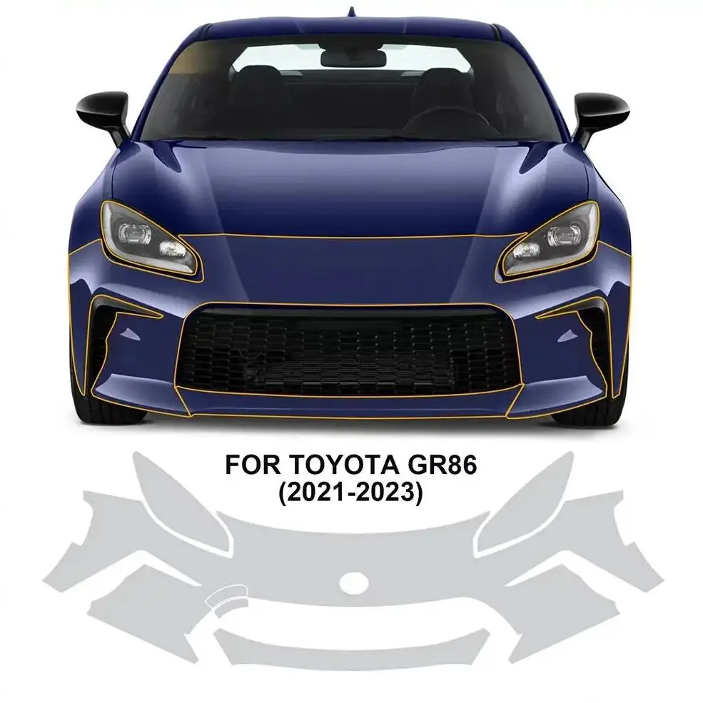 

For Toyota GR86 2021-2023 TPU Paint Protection Film Self-Healing Clear Bra Pre-cut PPF Kit Car Body Anti-Scratch Resistant