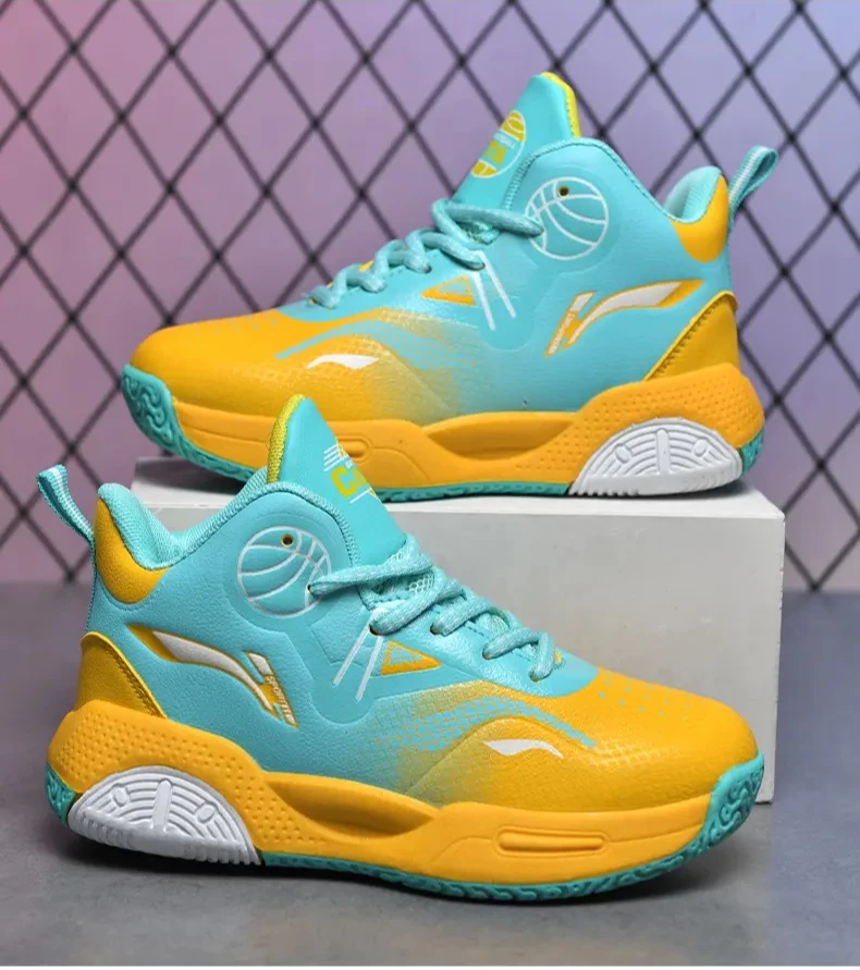 

Новые кожаные детские баскетбольные кроссовки из очень тонкой кожи и повседневная спортивная обувь для подростков, детские кроссовки, обувь для мальчиков