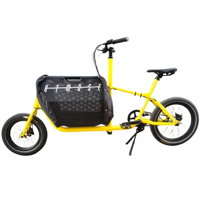 

Belt Drive Internal Geared Shift Cargo Bicycle 7 Speed Front Basket Cargo Bicycle Twist Derailleur Normal / Mid Motor Drive.