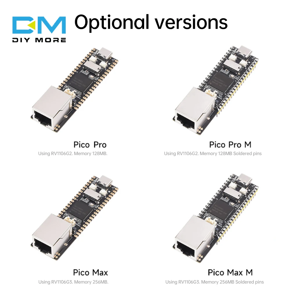 128MB 256MB Luckfox Pico Pro Max Linux RV1106 Rockchip AI Development Board ARM Cortex-A7/RISC-V better than Raspberry Pi Pico