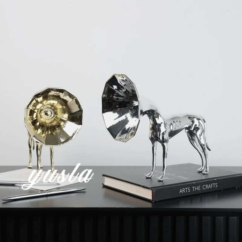 Modern minimalist animal-themed living room entrance cabinet, TV cabinet, model room, villa study cabinet, decorative items, sof