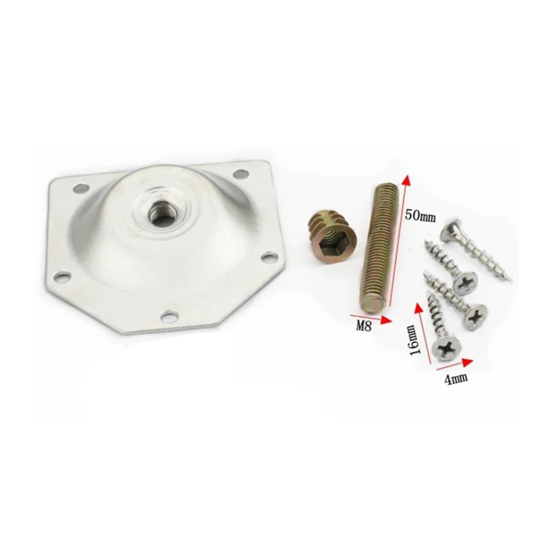Angled Legs Fixing Plate Bracket Furniture Table Feet Set Screws Wood Connecting