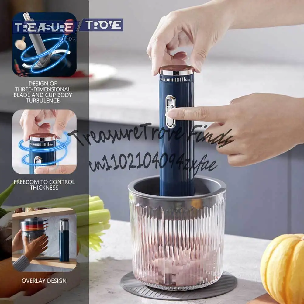 

Кухонная мясорубка, бытовая электрическая маленькая мясорубка для резки овощей, многофункциональная машина для начинки прикорма