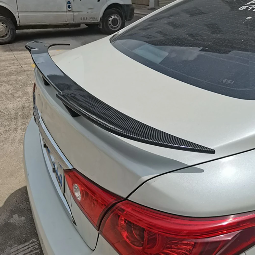 Universal Automobile Tail Wing Non Perforated GT Tail SJ Model Carbon Fiber Fixed Wing Spoiler Low Lying Tail Cars Accessories