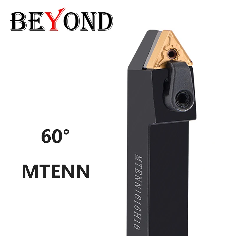 BEYOND 60° MTENN MTENN1616H16 MTENN2020K16 MTENN2525M16 Carbide Inserts Shank Turning Tools Holder CNC Lathe Cutter Bar