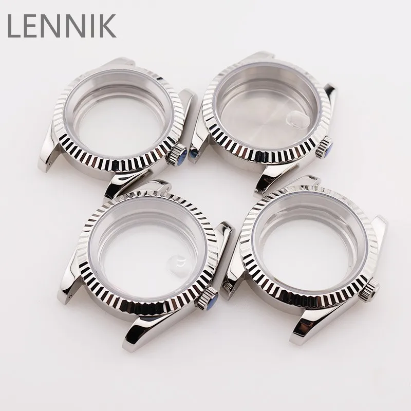 36mm Dress Watch Case NH34/35/36/38/39/70/71/72 Bezel Insert Stainless Steel 20mm Jubilee Bracelet Luxury Build Kit Mod Parts