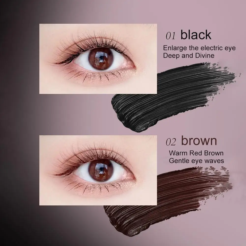 Dikke En Lange Zijden Vezel Mascara Super Volume Curling Cosmetische Waterdichte Vrouwen Verlenging Make-Up Zwarte Wimpers Eye A9e7