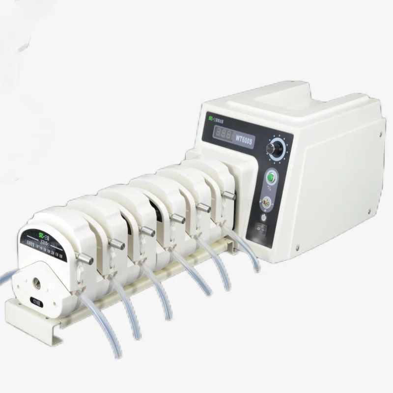 Peristaltic pump, laboratory, high precision, flow display, timing function, multi-channel, MAX2400ml/min