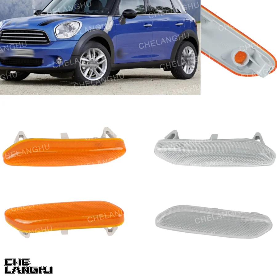 

For Mini Cooper Countryman R60 R61 2012 2013 2014 2015 2016 2017 Car Front Fenders Turn Signal Side Light Lamp Indicator No Bulb