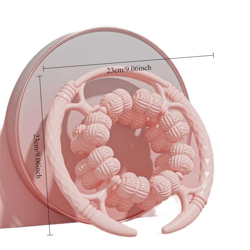 32-wiel ronde stimulator rolklemmen benen voor massage, ontstopt meridianen, ontspant beenspieren