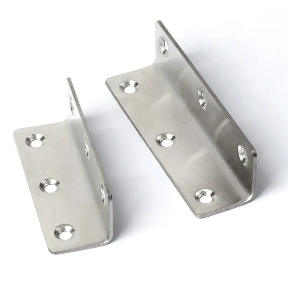 Reinforcement Stainless Steel Angle Corner Code L Shape Thicken Extended Brackets Stand 90 Degree Furniture Hardware