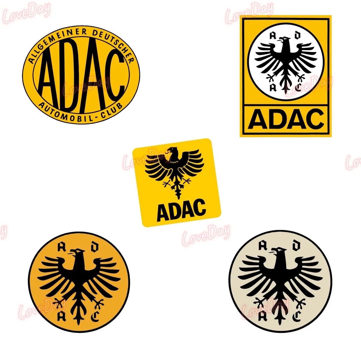 ADAC Car Sticker Vinyl Retro Sticker Vintage Motorrad Aufkleber D DEUTSCHLAND Auto Scheibe Decal Decorative Accessory Stickers