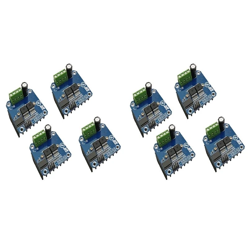 AB51 8-Pack BTS7960 43A H-Bridge Motor Driver - High-Power DC Motor Controller With Current Limiting/Overheat Protection