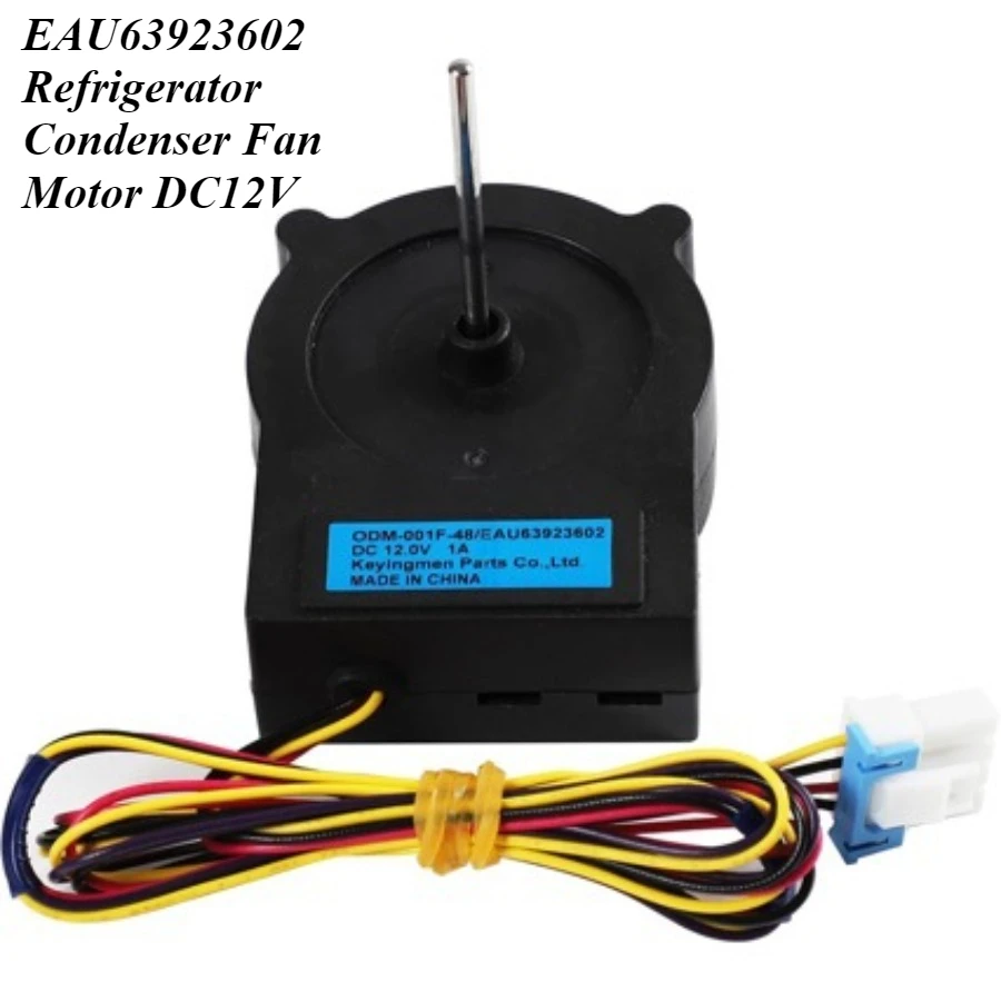 

EAU63923602 Refrigerator Condenser Fan Motor DC12V - Compatible with LG Fridge Cooling Fan Replacement