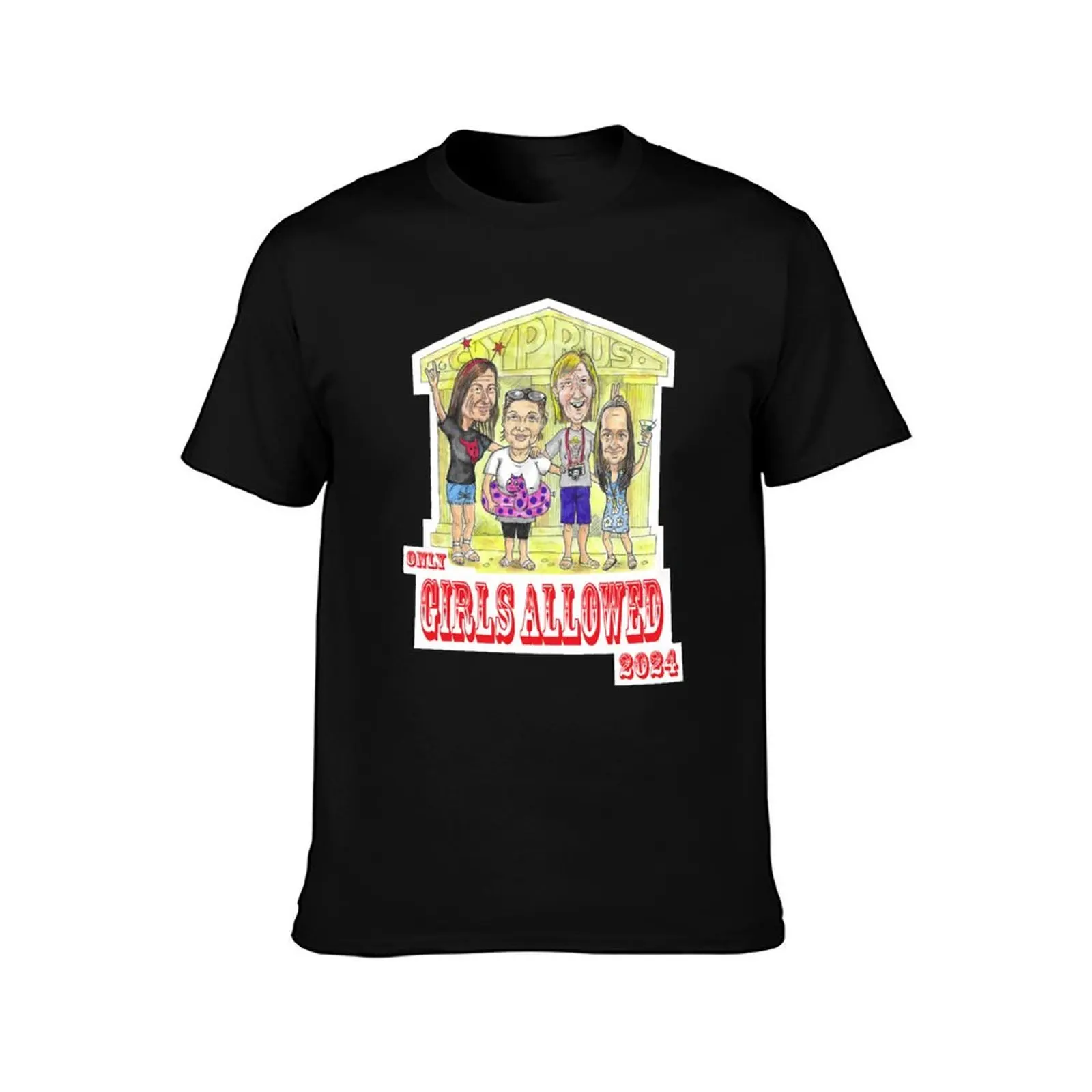 Only girls allowed T-Shirt Basic Simple Casual Short Sleeve Tee T-Shirt