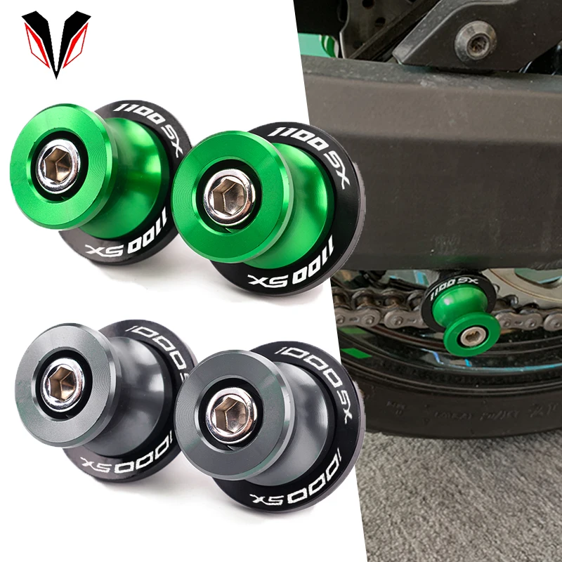 

For Kawasaki Ninja 1100sx 1000sx 1100 1000 sx Motorcycle Accessories stand screw Swingarm Spool slider Ninja1100sx Ninja1000sx