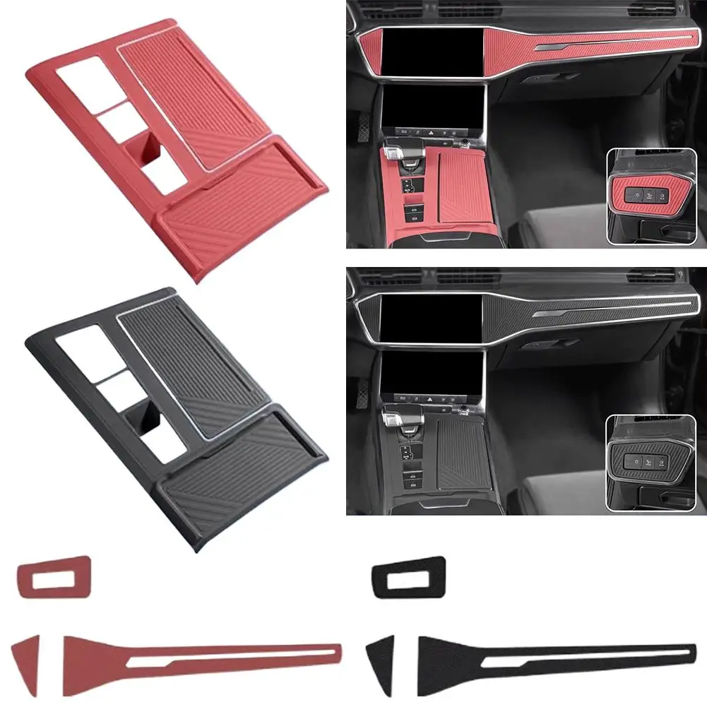 لأودي A7 4K A6 C8 C9 2019 2020 2021 2022 2023 2024 2025 بطانة حماية من السيليكون للوحة التحكم المركزي والعتاد التحول F2M0