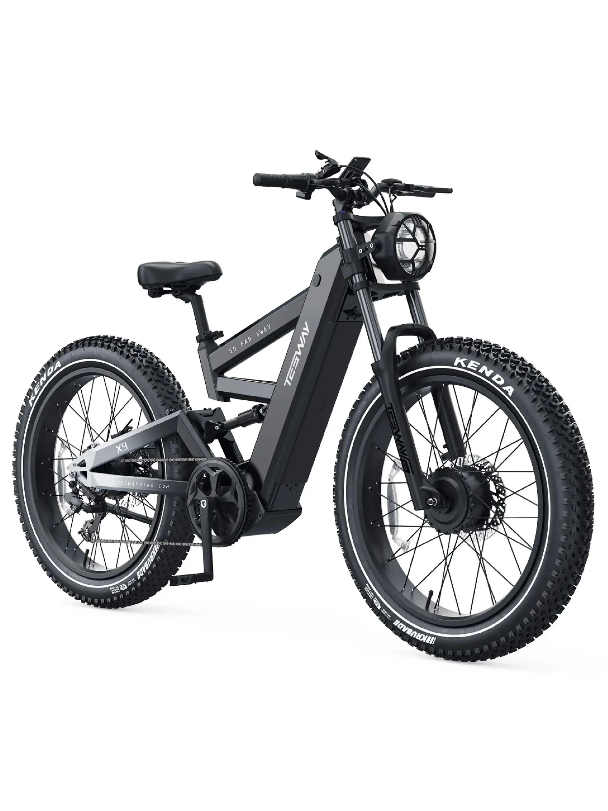AliExpress TESWAY X9 AWD ELectric Bike 2*1000W Dual-Drive Motors 48V 30Ah Battery 190KM Range 65KM/H Speed 26 Inch Tire E-Bike
