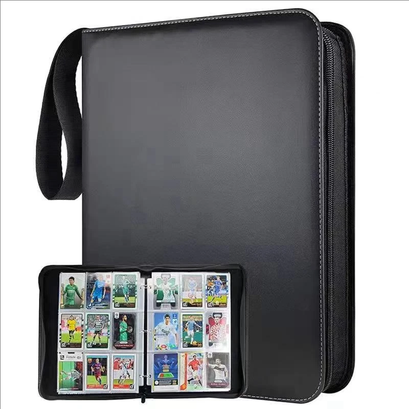 900 Card 3-Ring Binder Album 50 Sheets 9 Pocket Double Sided Zip Trading Card Holder For TCG MTG Sports Game Pokemon Cards