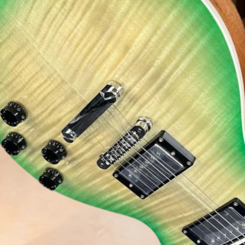 

40 Inch Green LPAUL Mahogany Body Rosewood Fingerboard Electric Guitar Free Delivery Fixed Bridge