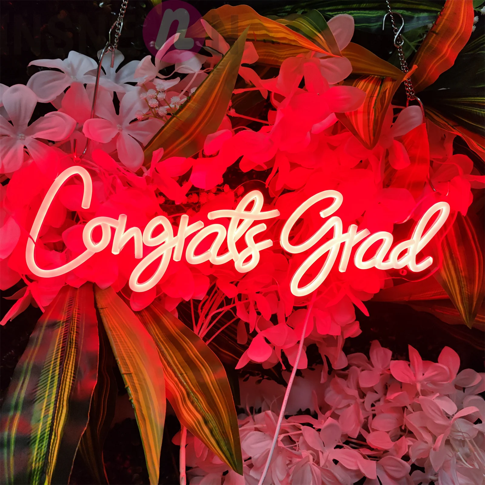 

Congrats grad Neon LED Light Sign For students graduation celebration neon signs Say goodbye to campus life party decorations