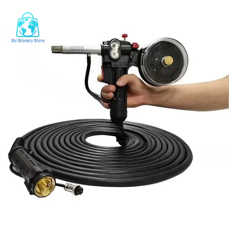 Aluminum Welder Use MIG MAG Welding Torch Spool Gun 200A 24V DC Motor With Euro Connection 3M Or 5M
