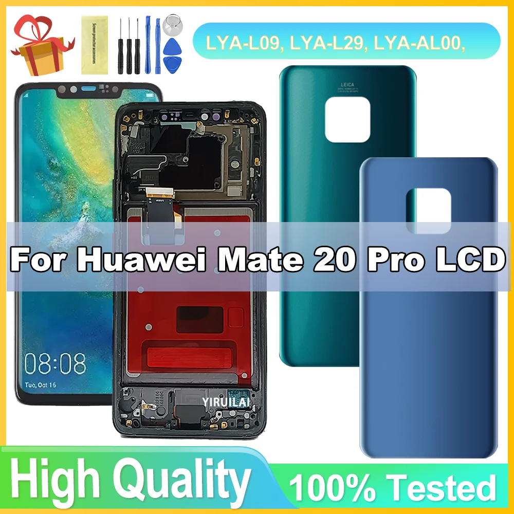 6.3” TFT For Huawei Mate 20 Pro LCD Display Touch Screen Digitizer Assembly For Huawei Mate20 Pro LYA-L09 LYA-L29 LYA-AL00 LCD