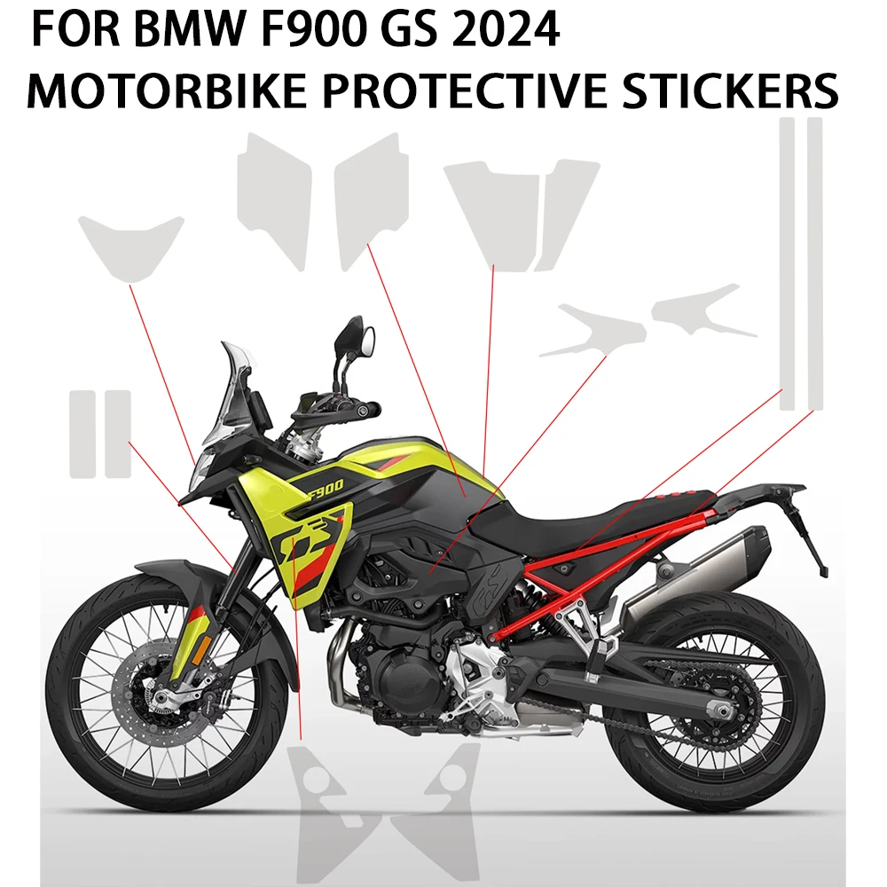 For BMW F900 GS Motorcycle Paint Protection Fairing Protection Clear Anti-scratch Film Accessories  Fits F 900 GS 2024 TPU PPF