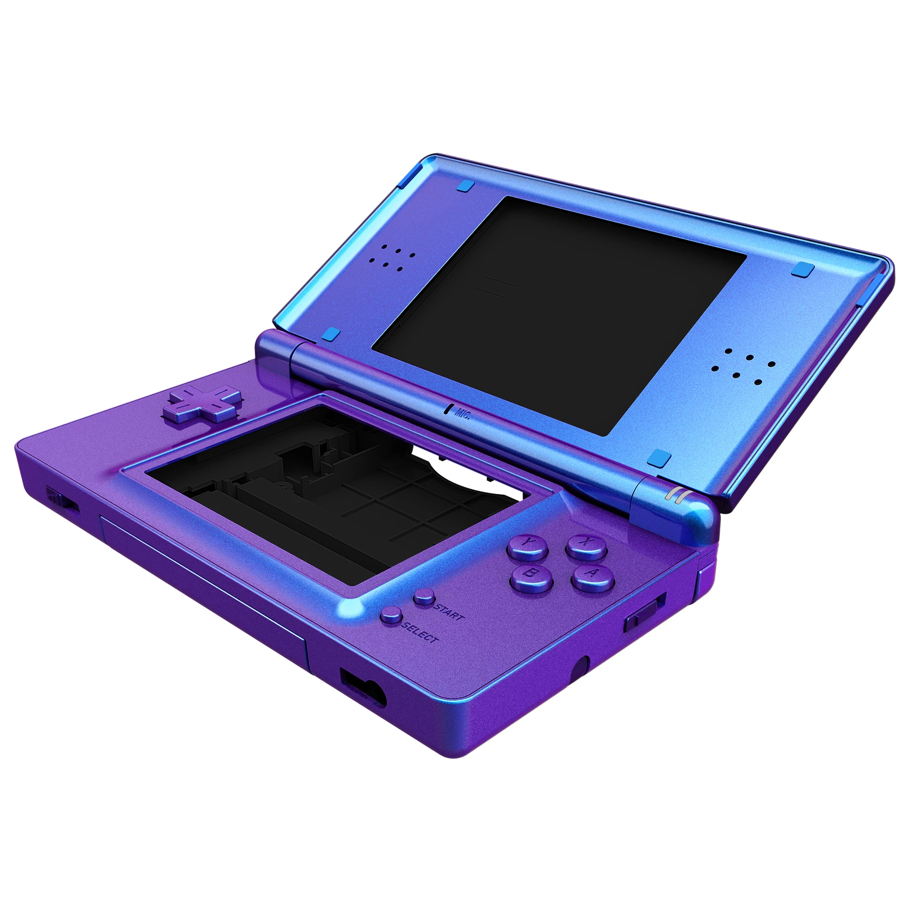 Imagem -04 - Extremerate Carcaça Completa de Reposição para Nintendo ds Lite para Ndsl Camaleão Roxo Azul