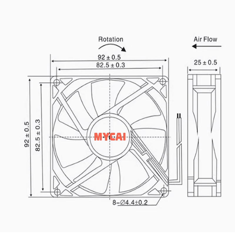 9225 9CM 9025 5V 12V 24V 90*90*25MM inverter Quiet cooling fan