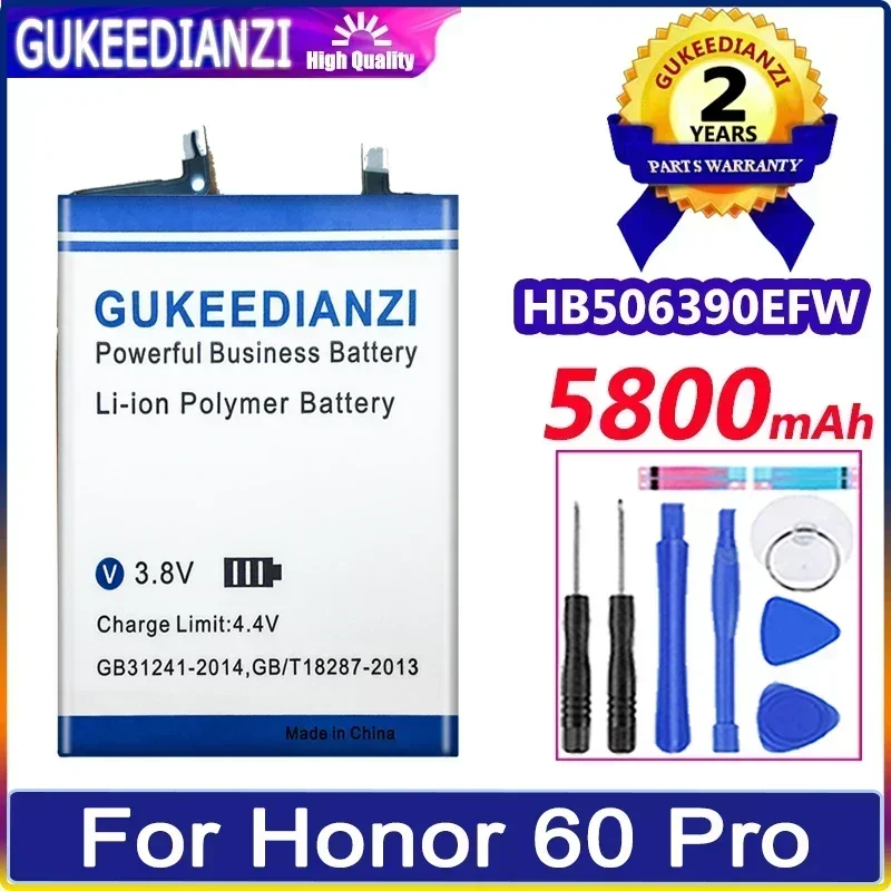 

Rechargeable HB506390EFW 5800mAh Mobile Phone Batteries For huawei Honor60 Pro For Honor 60 Pro Portable Cell Phone Battery