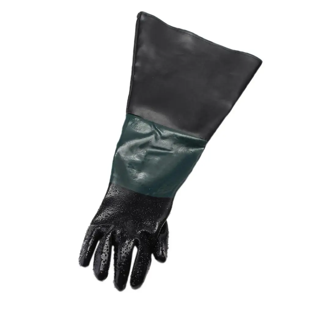 Heavy Duty Labour Protection Gloves for Sand Blasting Sand 60cm Long Left Hand Type