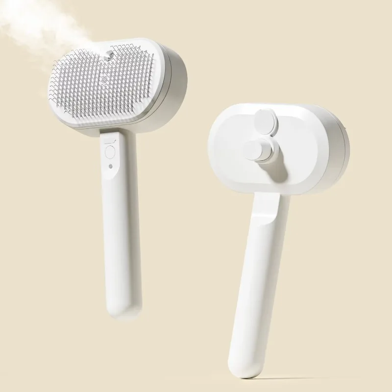 

Premium Rechargeable Portable Pet Pin Brush Cat Dog Grooming Comb Plastic Needle Brush Massage Hair Remover